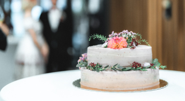 Wedding pistachio cake