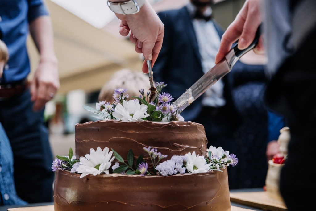Wedding chocolate cake
