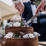 Wedding chocolate cake